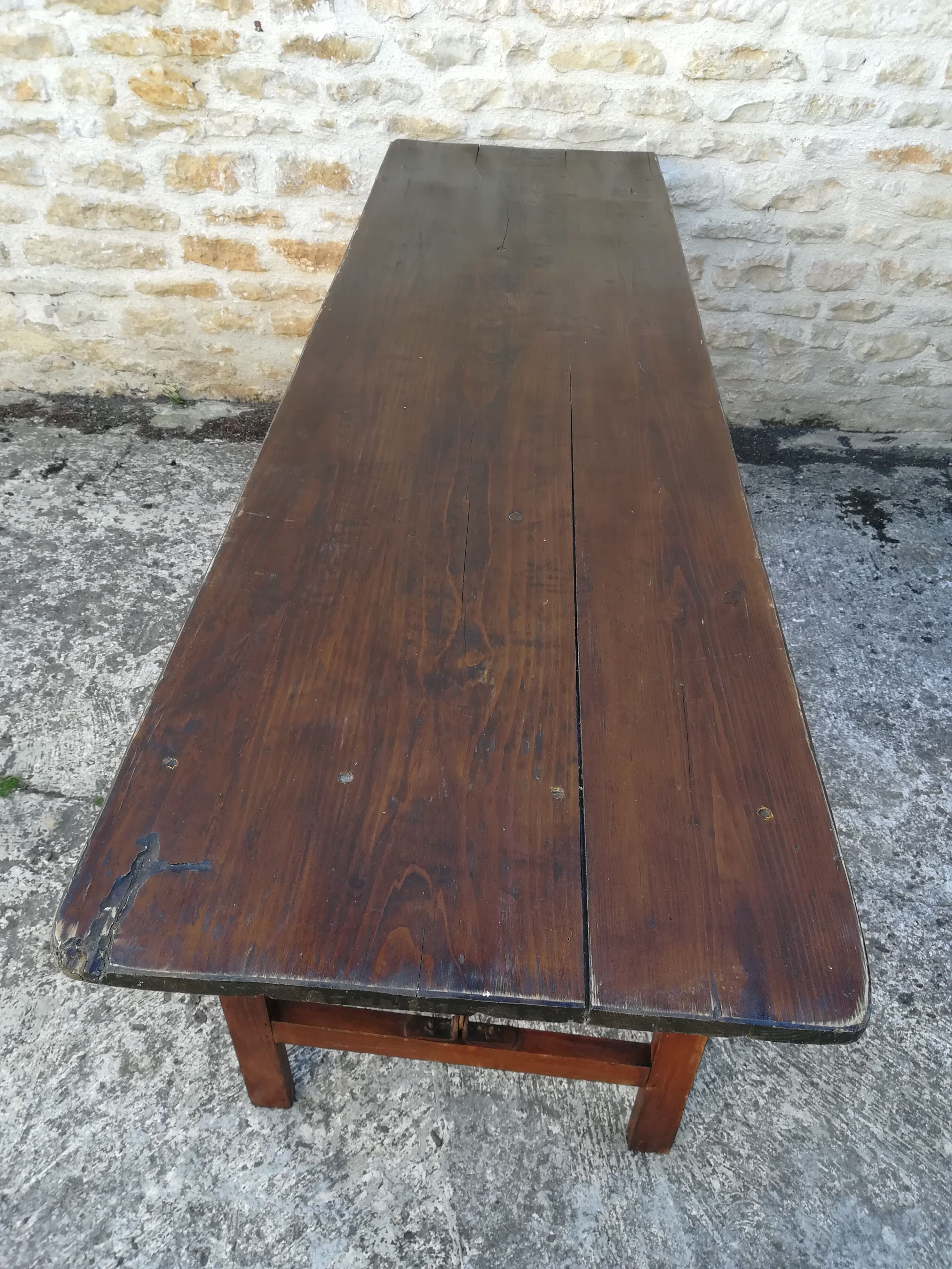 Folding brewery table