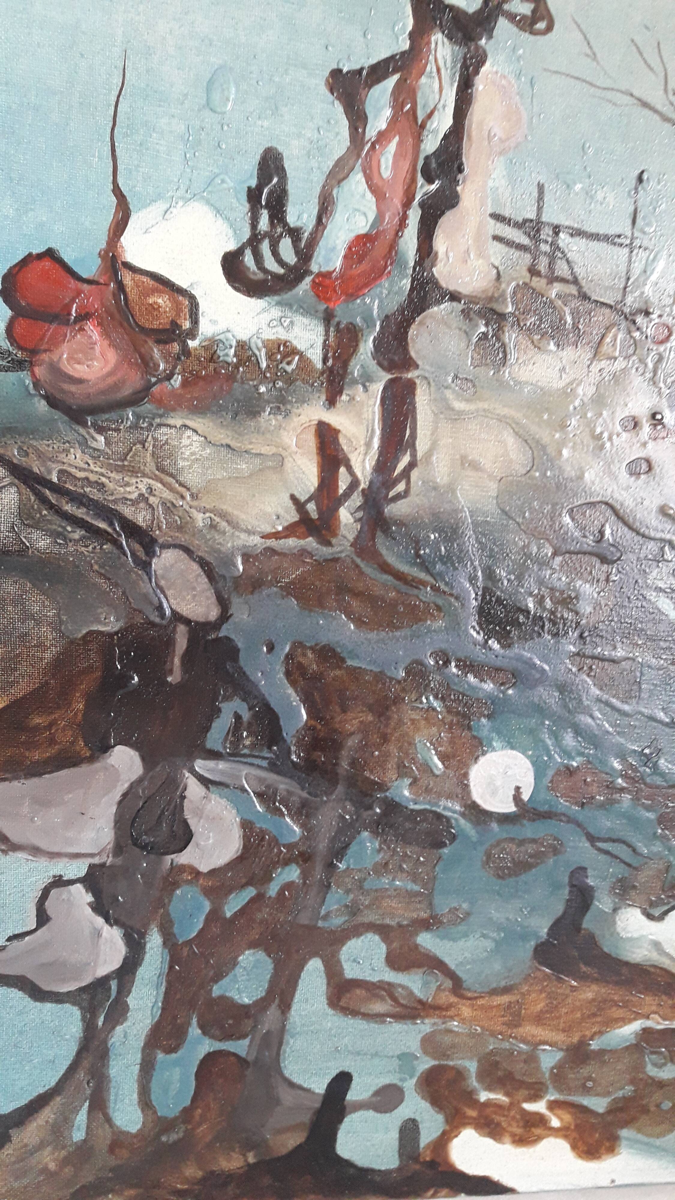 Oil on canvas painting by Lenczewski
