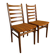 Paire de chaises scandinaves, années 60-70