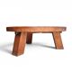 Brutalist oak coffee table / heavy weight 75 kg / 1960s