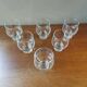 6 stackable vintage 70s stemmed glasses