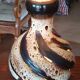 large ceramic lamp from the 70s with retro lighting