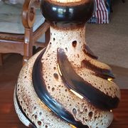 grande lampe céramique des années 70 rétro éclairage