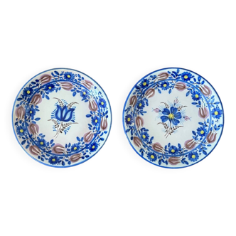 Assiettes peintes à la main