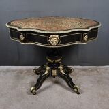 Boulle marquetry violin-shaped table, Napoleon III period – Mid 19th century