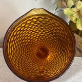 Amber glass pitcher