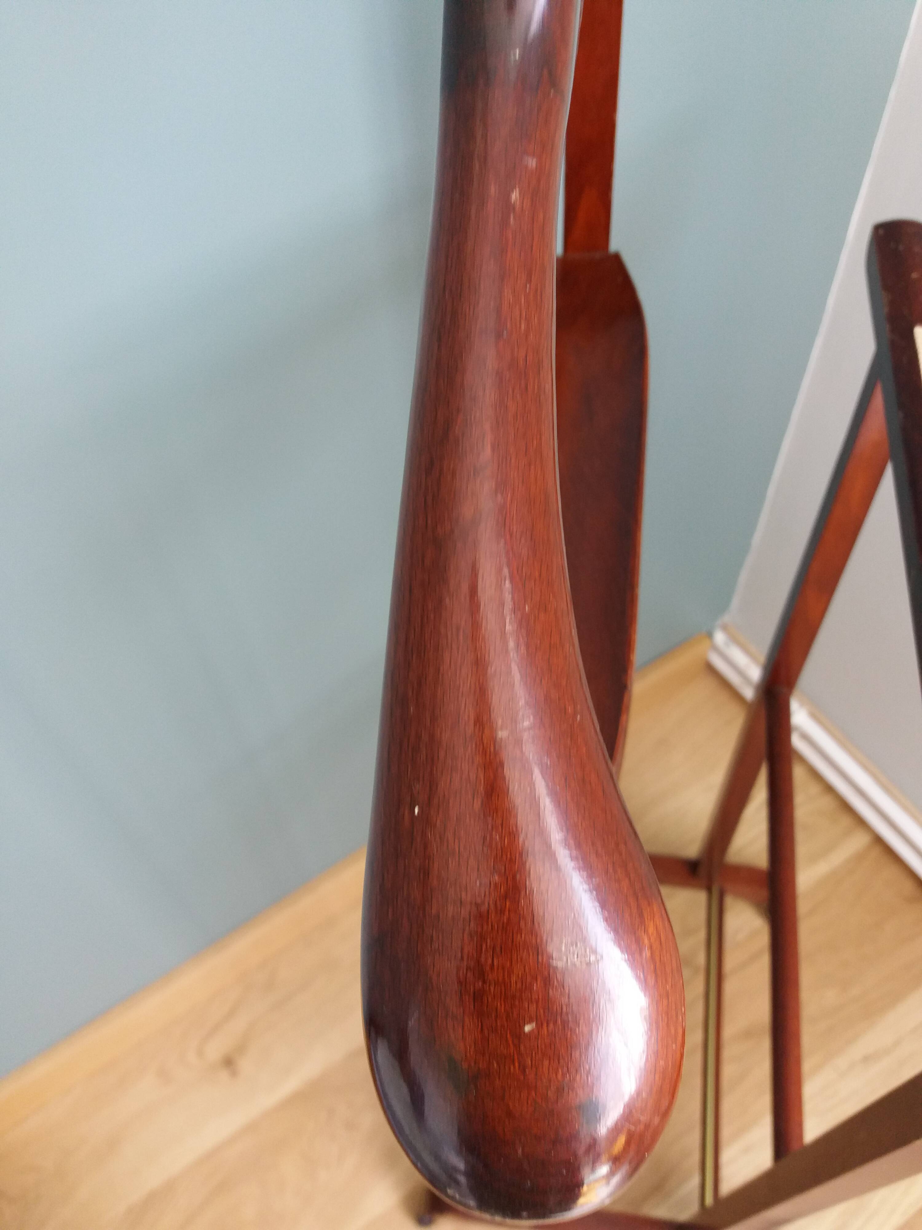 Night stand with two clothes racks