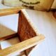 Wood & braided straw stool