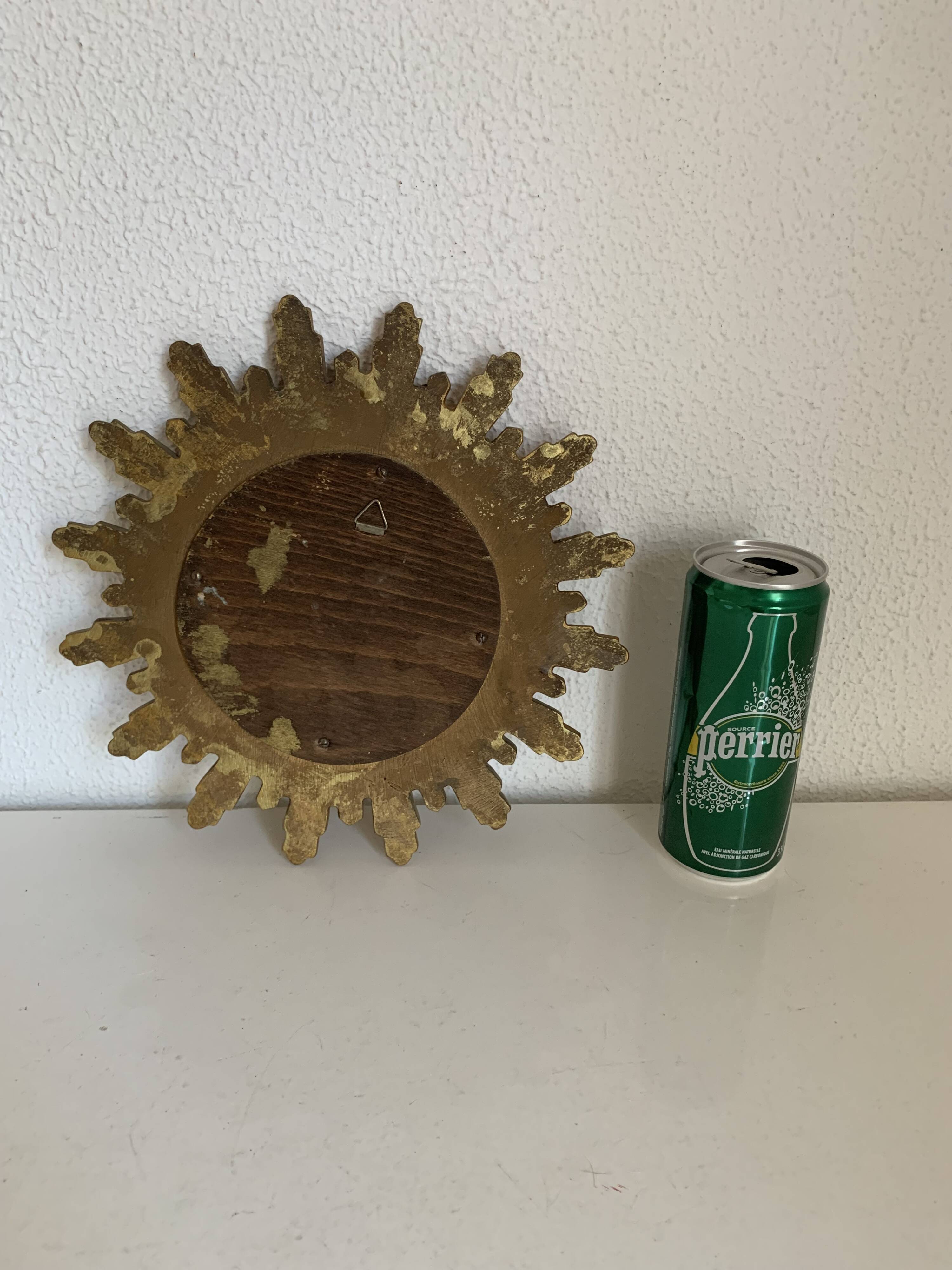 Vintage 1960s witch's eye sun mirror - 25 cm