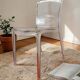 Chaise transparente monobloc en polycarbonate
