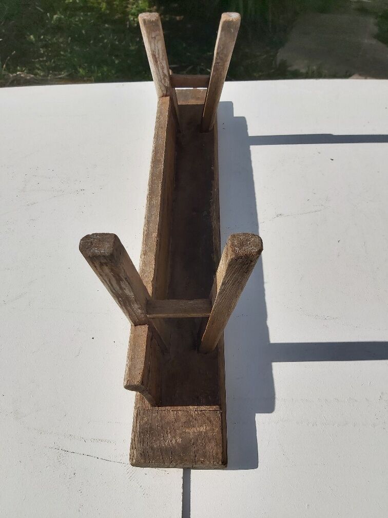 Former carved wood bench Orient/Asia