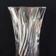 Vase rouleau en cristal taillé Val Saint Lambert