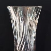 Vase rouleau en cristal taillé Val Saint Lambert