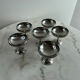 Lot de 6 coupes à champagne en inox Letang Rémy