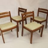 Set of 4 chairs dyrlund year 60 in teak