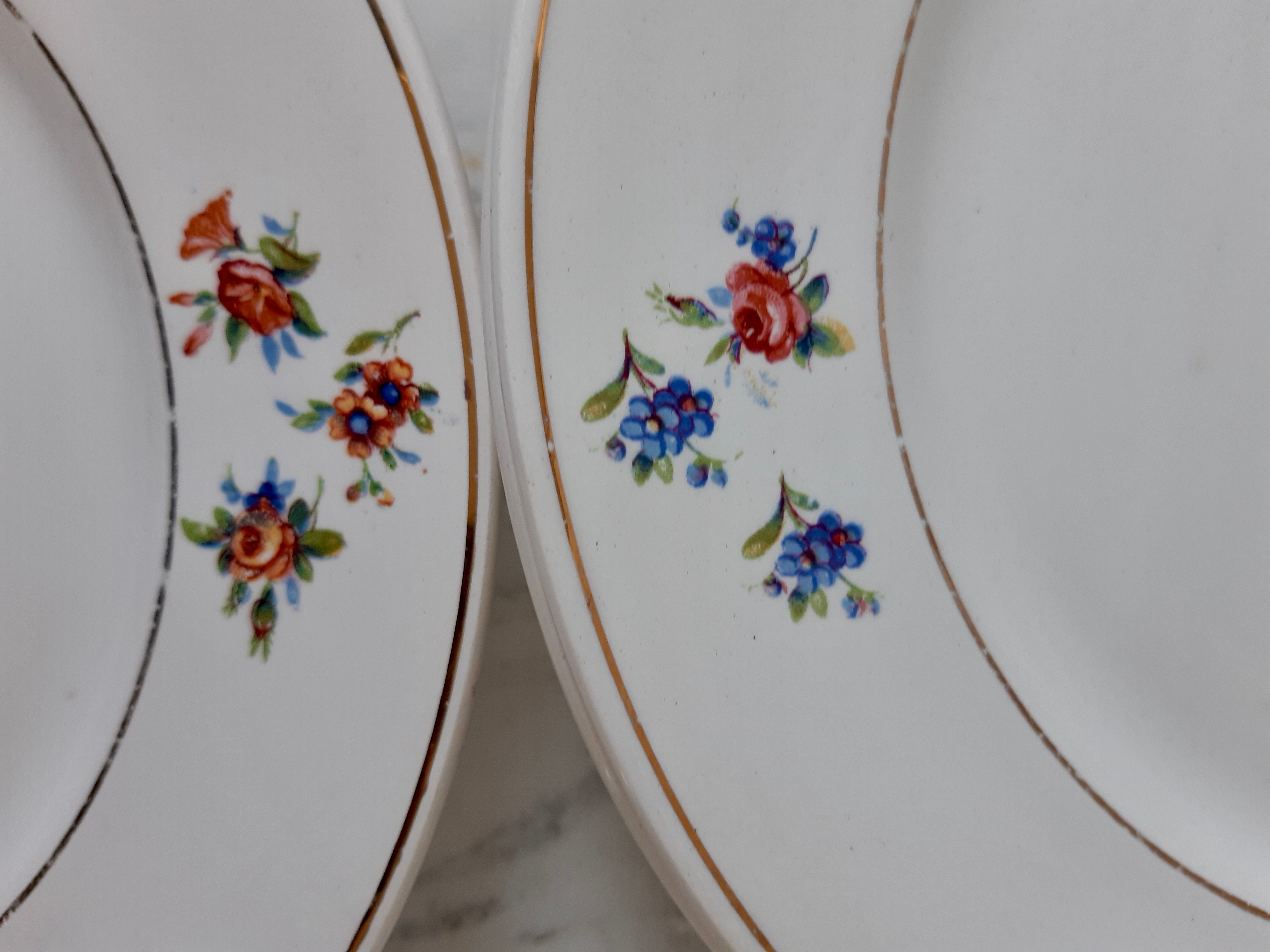 Lot of 4 plates Salins model Castile