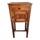 French antique walnut bedside table – 1 drawer and cupboard – 32×42×89 cm