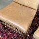Set of 4 English beech chairs with faux leather from the 1980s.