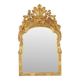 Large Classic Wooden Mirror, Rococo Style Chinoiserie, 124 cm