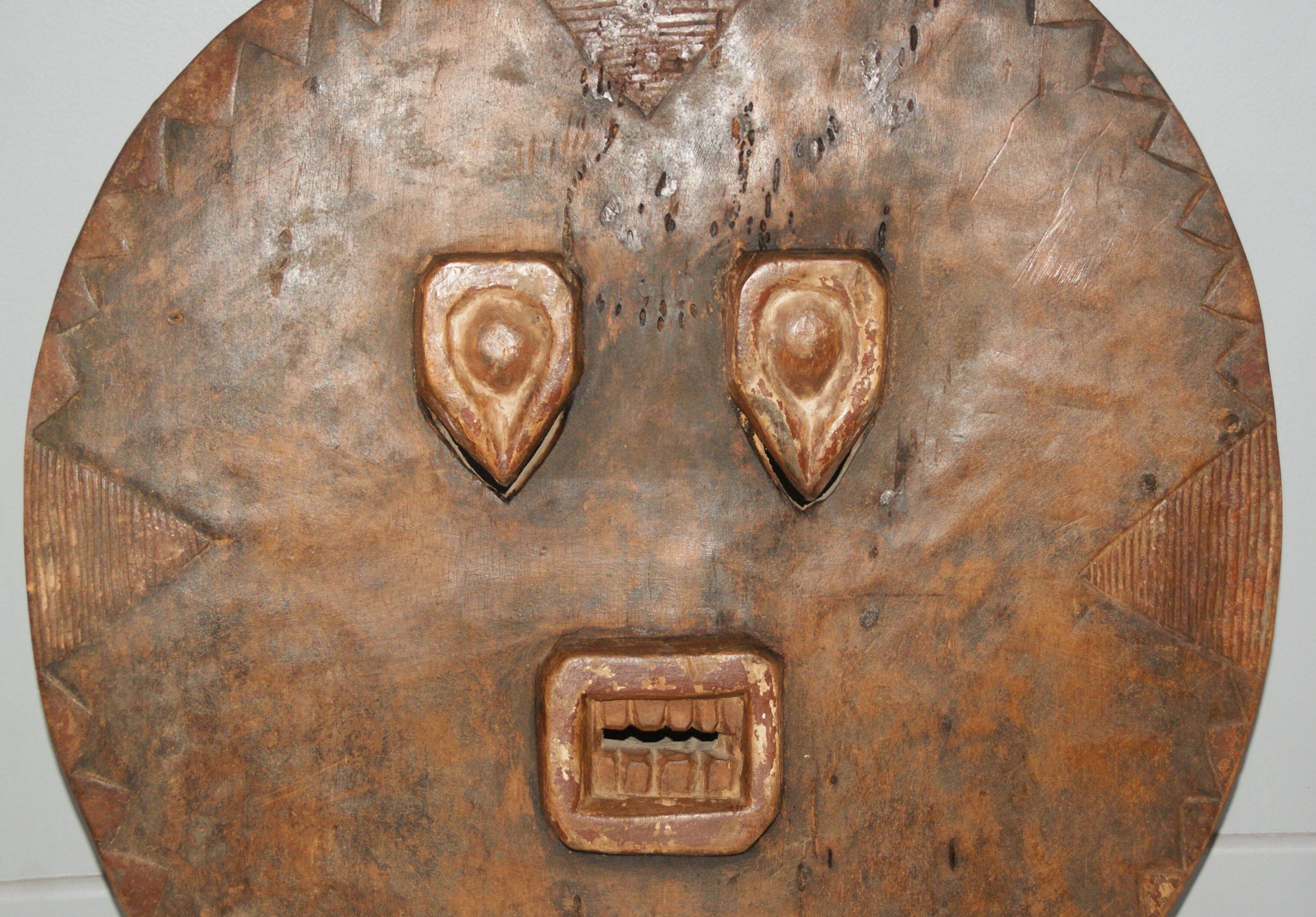 African lunar baoule mask or klé klé (ivory coast)