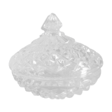 Bonbonnière or sugar bowl in arques crystal