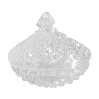 Bonbonnière or sugar bowl in arques crystal