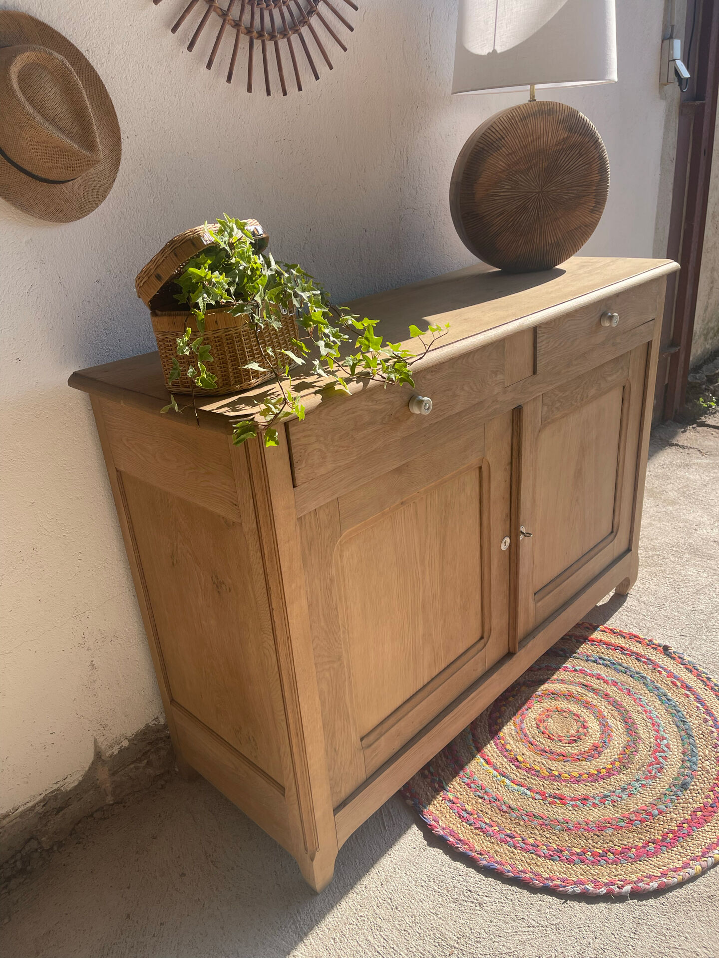 Chic rustic wooden buffet