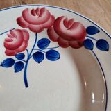 Lot 2 Art Deco plates ▪︎ Hippolyte Boulenger ▪︎ Red Rose
