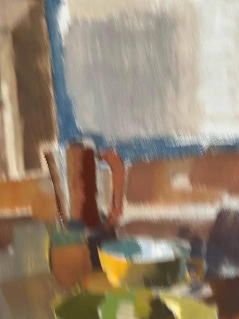 Large Original Swedish Oil on Canvas – “Still Life” by Ingvar Hällgren – Signed – Vintage & Framed – 89 × 42 cm (35" × 16.5")