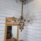 Old bronze chandelier 8 lights, 128cms h