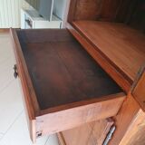 Standing man, solid oak wardrobe