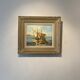 Old painting, Marine, signed B Franco, 50s/70s