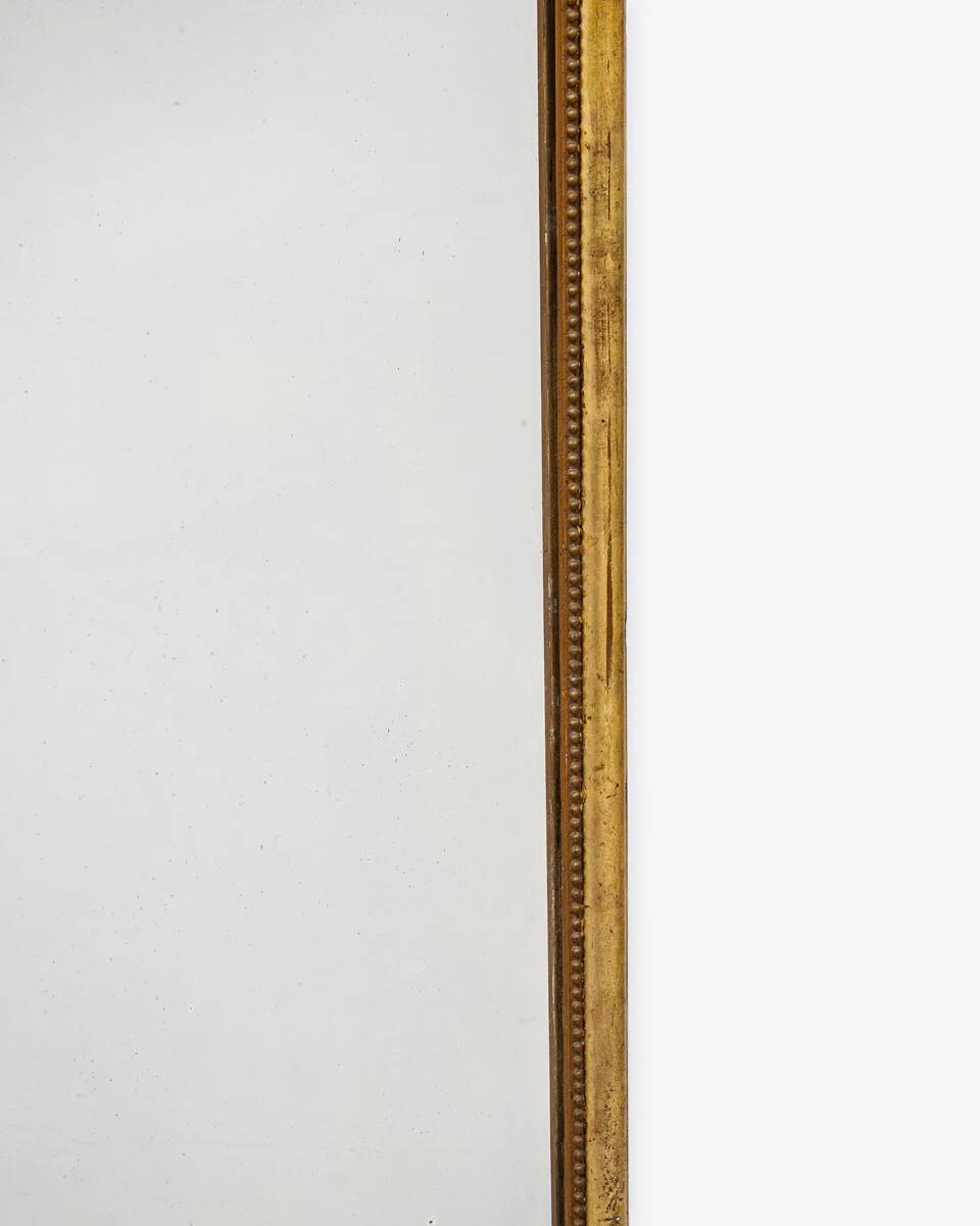 Monumental 19th-century Louis Philippe mirror with slim frame
