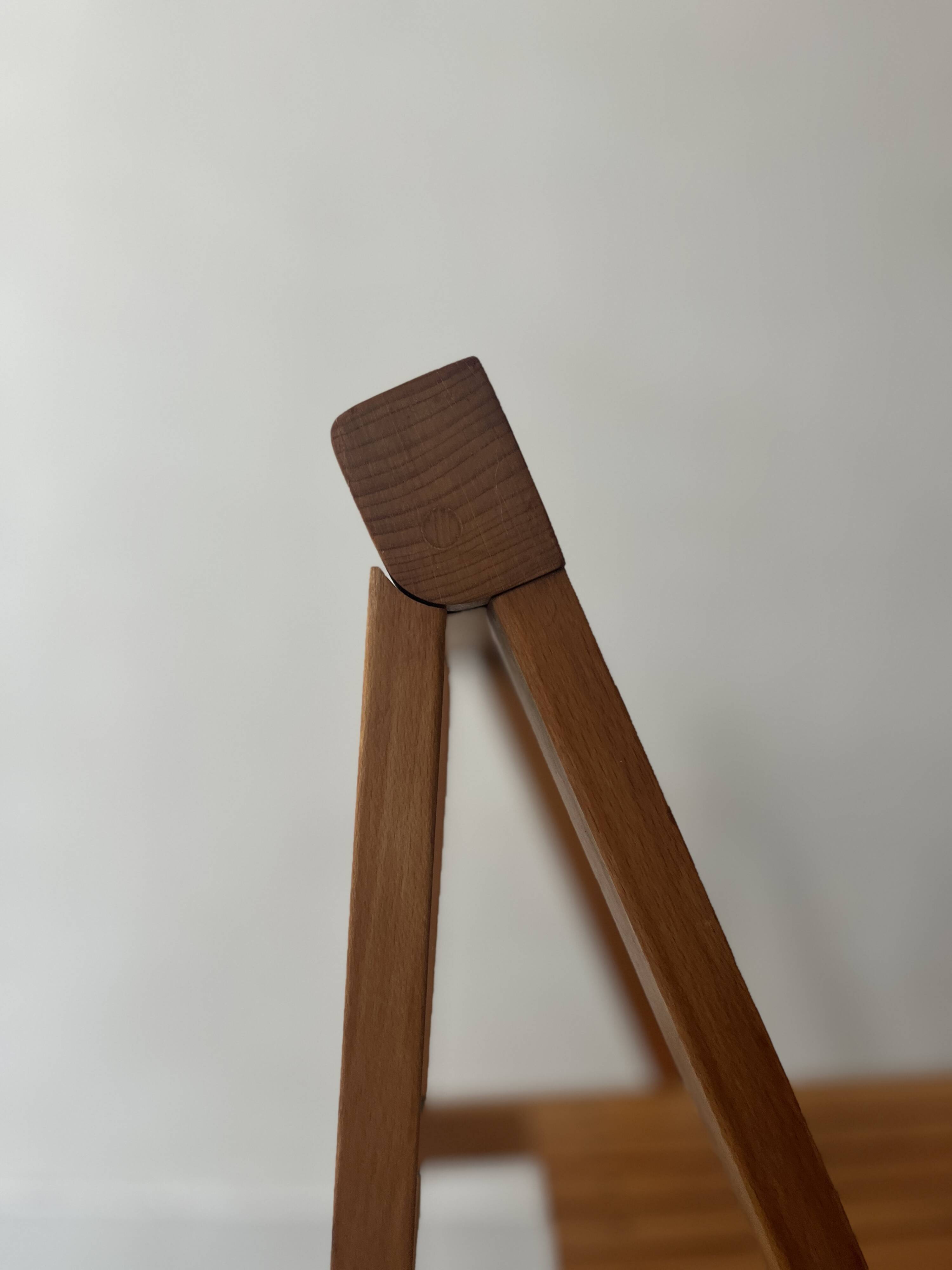 wooden folding chair by Aldo Jacober, design 1960/1970