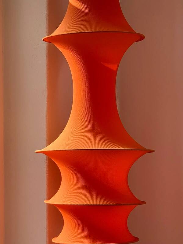 Italian Milano Falkland pendant lamp by Bruno Munari for Danese - 1970s