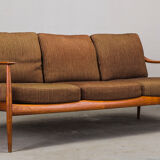 Ensemble de salon en teck danois de Walter Knoll, années 1960
