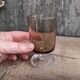 Verre à eau vintage français de Luminarc, en gris fumé