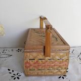 Sewing box, rattan worker