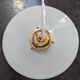 Old hanging lampshade in white opaline Art Deco 1930 Ø 25 cm