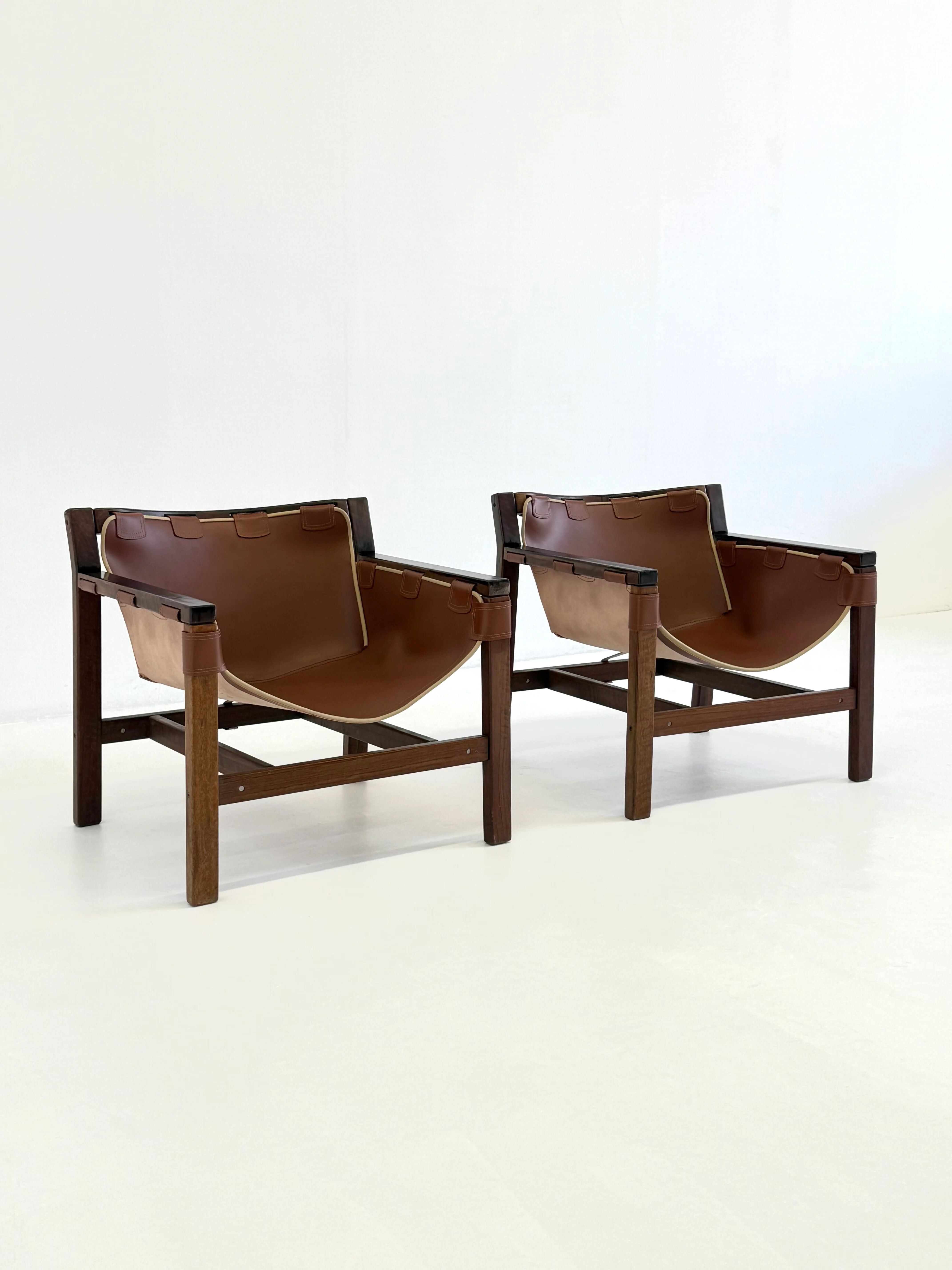 Chaises longues Safari par Carlo Hauner pour Forma