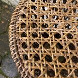 Vintage cane diabolo stool