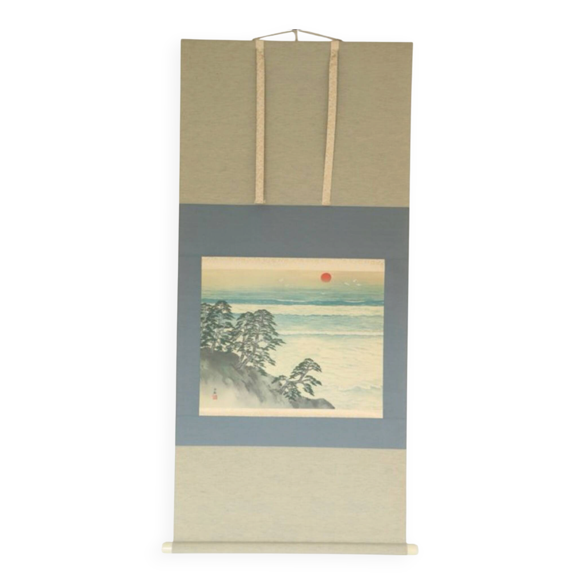 Sunrise on the coast - Japan - Signed Tainan Yokoyama