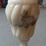 Alabaster lamp base