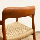Mid century teak dining chairs by Niels O. Møller for J.L. Moller, Model 56, Set of 4,Denmark, 1950s