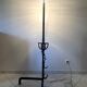 Wrought iron floor lamp landier 19th century