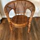 Fauteuil vintage rotin et osier 1940