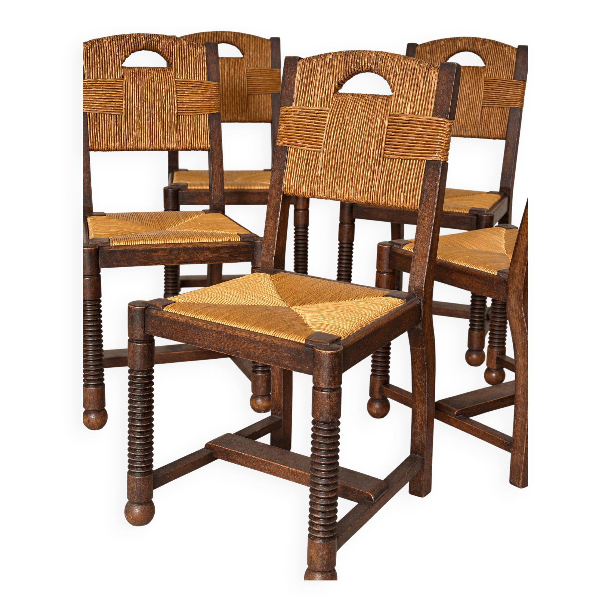Suite de chaises par victor courtray