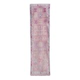 Vintage Turkish rug from Oushak, hand-woven 87x297 cm