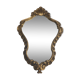 Ancient Mirror Baroque Style A Golden Wood Shell - Vintage Decoration Glass 31x47cm