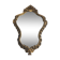 Ancient Mirror Baroque Style A Golden Wood Shell - Vintage Decoration Glass 31x47cm